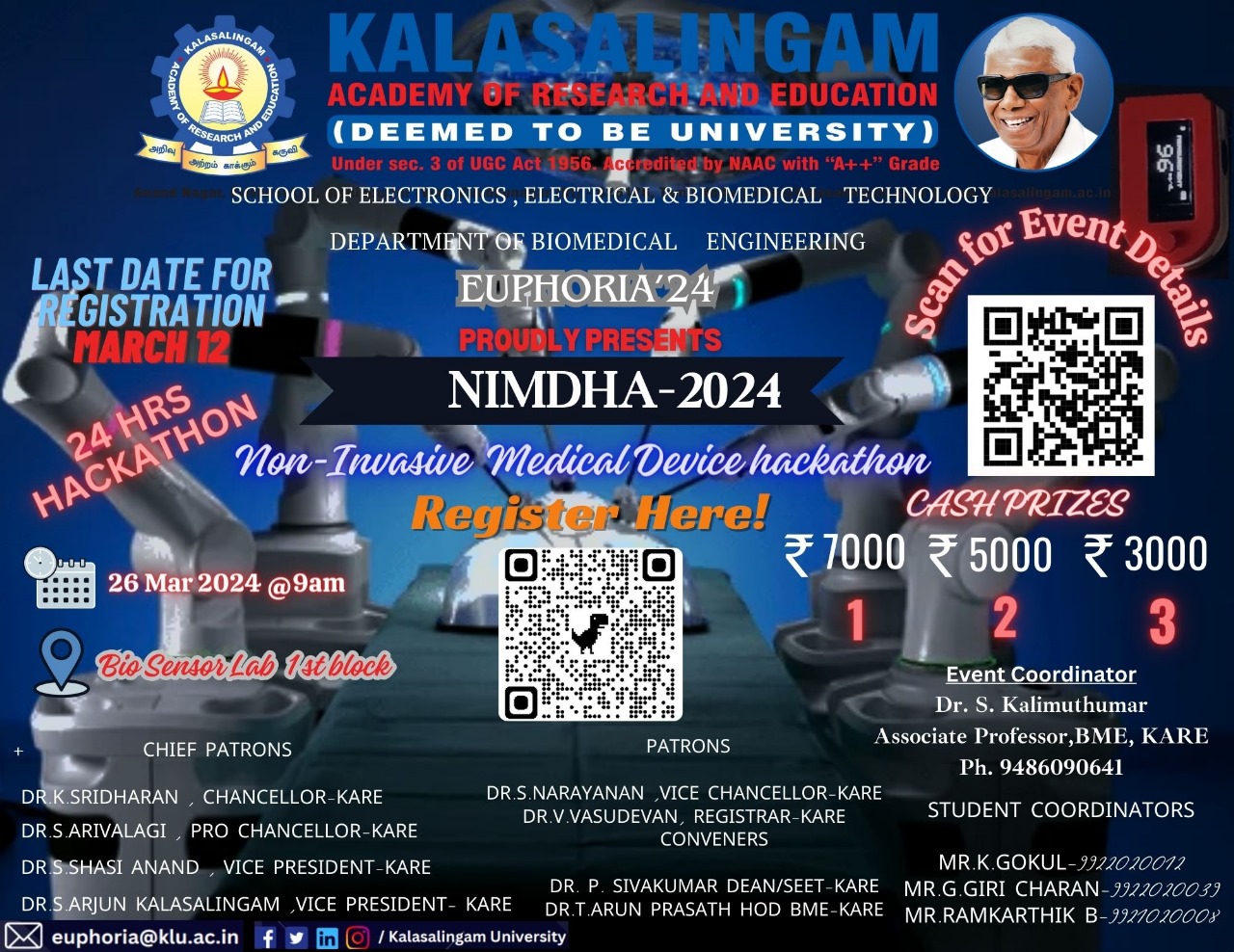NIMDHA-2024 (Non invasive medical device hackathon)
